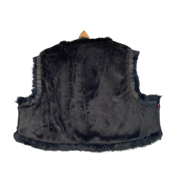 Handmade Vest Reversible M Embroidered Fur Trim Quilted RHH10571 BOHO Open Crop - Picture 10 of 11